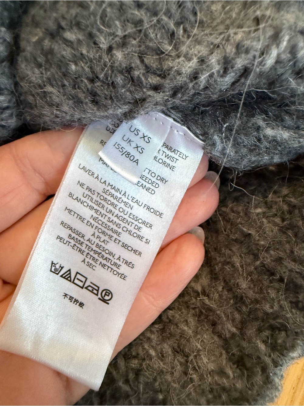 Urban Outfitters Charcoal Cable Knit Button Cardigan - Picture 7 of 11